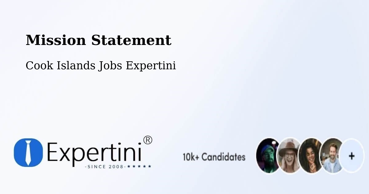 Corporate Mission – Cook Islands - Cook Islands Jobs Expertini